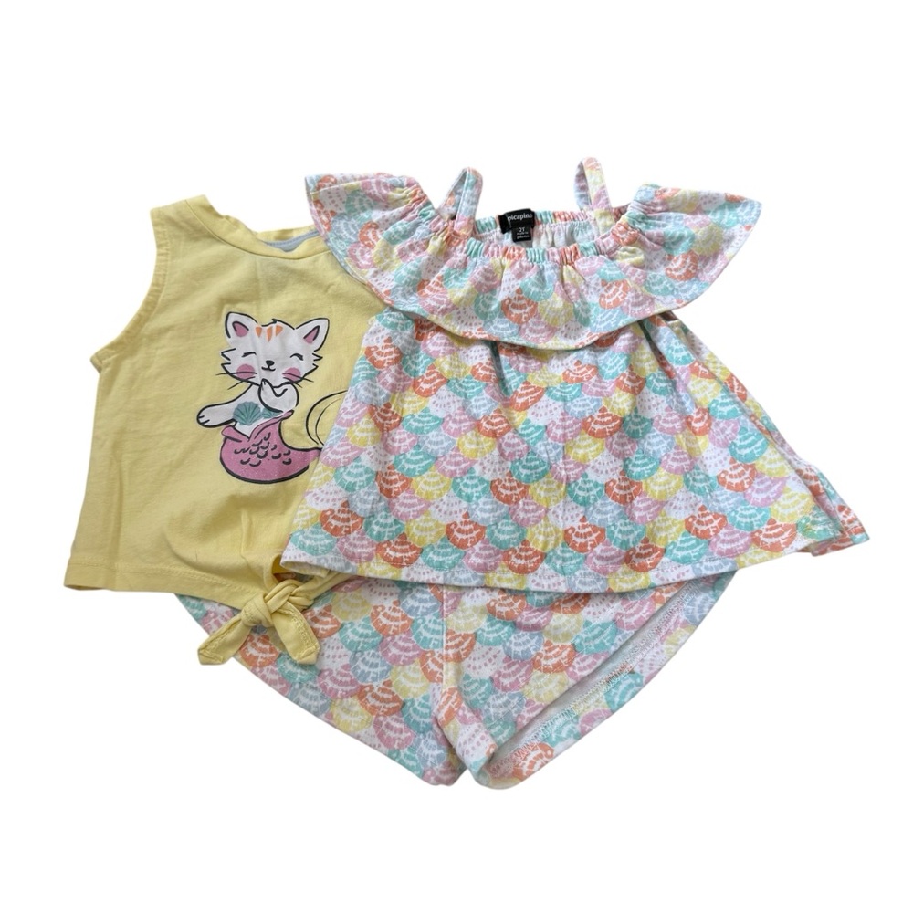 Picapino 3-Piece Mermaid Cat Outfit Set